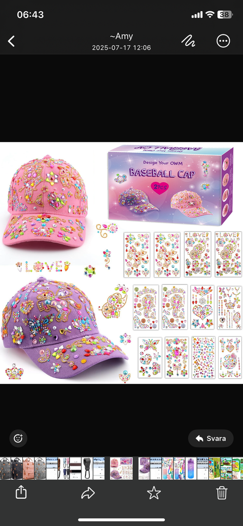 DIY Kepspyssel för Barn – 2-pack (Lila & Rosa)